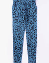 Leopard Print Wide Waistband Leggings