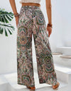 Printed Wide Leg Pants