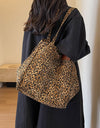 Leopard Canvas Tote Bag