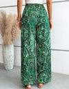 Printed Wide Leg Pants