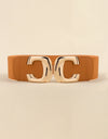 Zinc Alloy Buckle Elastic Wide Belt