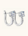 2 Carat Moissanite 925 Sterling Silver Earrings