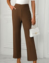 High Waist Pants with Pockets