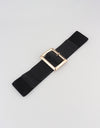 Rectangle Buckle Elastic Wide Belt