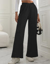 V-Waist Wide Leg Pants