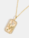 Rhinestone Constellation Pendant Copper Necklace