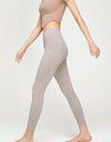 Seam Detail Wide Waistband Sports Leggings