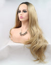 13*3" Lace Front Wigs Synthetic Long Wavy 24" 130% Density