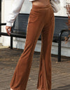 High Waist Corduroy Flare Pants