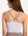 Crisscross Back Scoop Neck Sports Cami