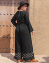 Plus Size Square Neck Jumpsuit