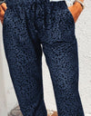 Leopard Pocketed Long Pants