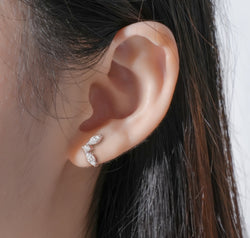 Moissanite 925 Sterling Silver Stud Earrings