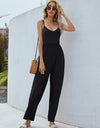 Adjustable Spaghetti Strap Jumpsuit with Pockets