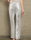 Double Take Sequin High Waist Flared Pants