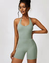 Halter Neck Sports Romper