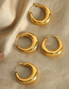 18K Gold-Plated Huggie Earrings