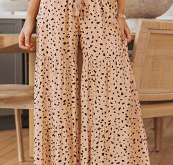 Printed Wide Tiered Pants