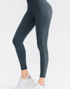 Wide Waistband Slim Fit Long Sports Pants