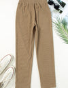 Drawstring Straight Pants with Pockets