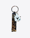 Genuine Leather Alloy Keychain