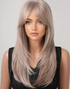 13*1" Full-Machine Wigs Synthetic Long Straight 22"