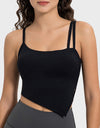 Slit Asymmetrical Neck Active Cami