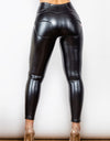 Glossy PU Leather Long Pants