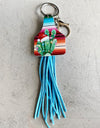 Chimney Shape Fringe Detail Key Chain