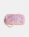 Zenana Colorful Shine Cosmetic Sequin Design Bag