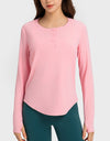 Round Neck Long Sleeve Sport Top