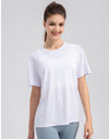 Round Neck Short Sleeve Active Top