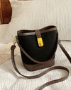 PU Leather Bucket Crossbody Bag