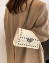 Studded PU Leather Crossbody Bag