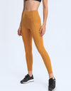 Wide Waistband Leggings with Pockets