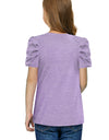 Round Neck Puff Sleeve T-Shirt