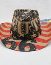 Printed Paper Cloth Wide Brim Hat