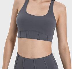 Square Neck Wide Strap Active Tank
