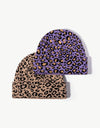 Leopard Pattern Cuffed Beanie