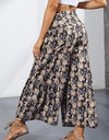 Printed Tie-Front Culottes