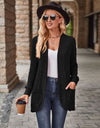 Open Front Cardigan with Pockets