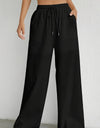 Drawstring Wide Leg Pants