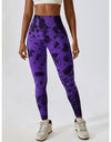 Tie Dye Wide Waistband Active Leggings