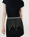 Fringe Chain Alloy Belt