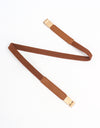 PU Elastic Skinny Belt