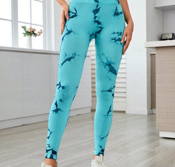 Printed High Waist Active Leggings