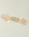 Zinc Alloy Buckle Elastic Wide Belt