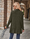 Open Front Cardigan with Pockets