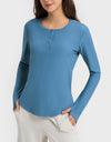 Round Neck Long Sleeve Sport Top