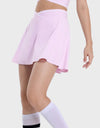 Pocketed Elastic Waist Active Skirt